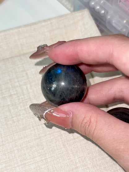 Dark Labradorite Sphere
