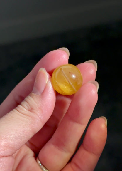 Yellow Amphibole Rabbit Hair