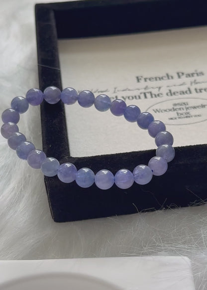 Natural Tanzanite Bracelet 7.8mm