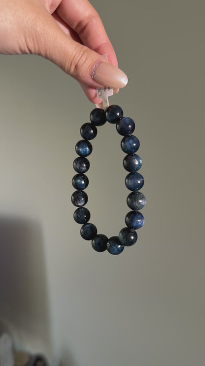 Dark Galaxy Kyanite Beaded Bracelet